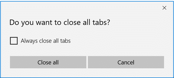 включить диалоговое окно подтверждения закрытия всех вкладок в Edge pic01
