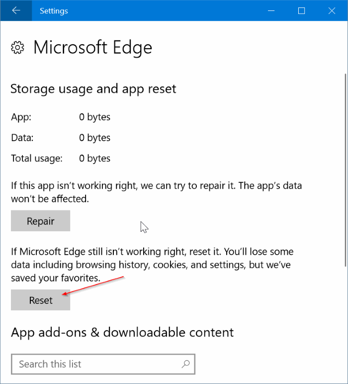 исправить медленную работу браузера Edge в Windows 10 pic3