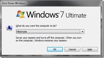 Режим гибернации в Windows 7