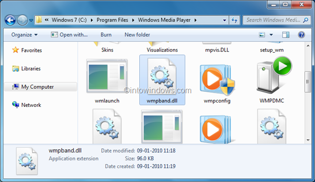 Включить панель инструментов Windows Media Player 12 на панели задач в Windows 7 pic1