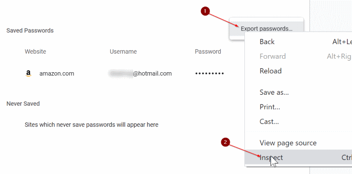 импортировать пароли в Chrome из файла CSV pic3