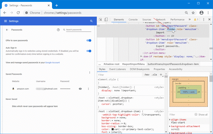 импортировать пароли в Chrome из файла CSV pic5