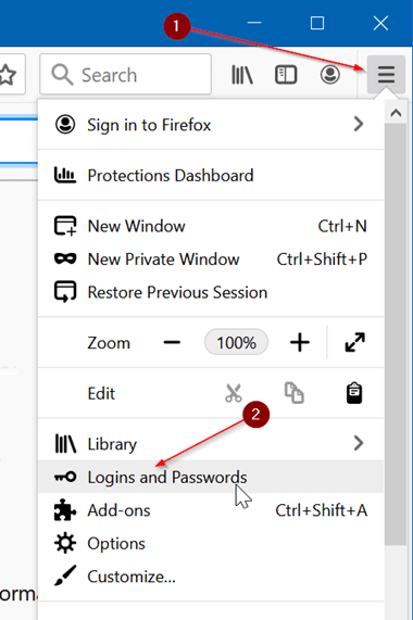 импортировать пароли в Firefox из файла CSV pic2.2