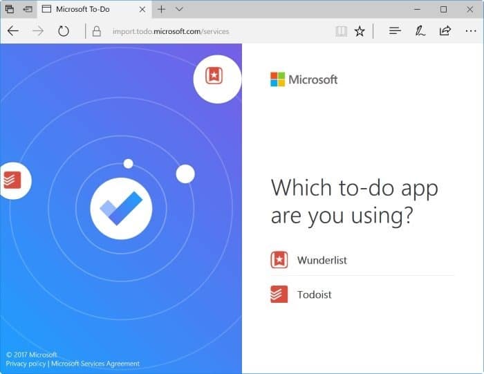 импортировать wunderlist и todoist в Microsoft To-Do pic2