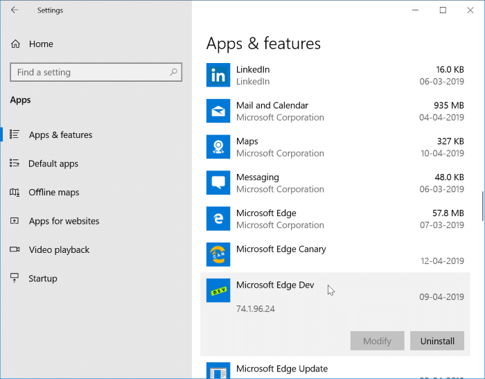 установить Microsoft Edge в Windows 10 pic4