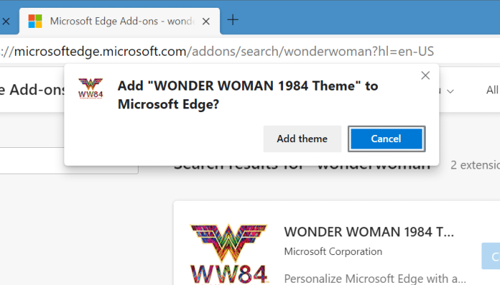 установка и удаление тем в Microsoft Edge в Windows 10 pic6