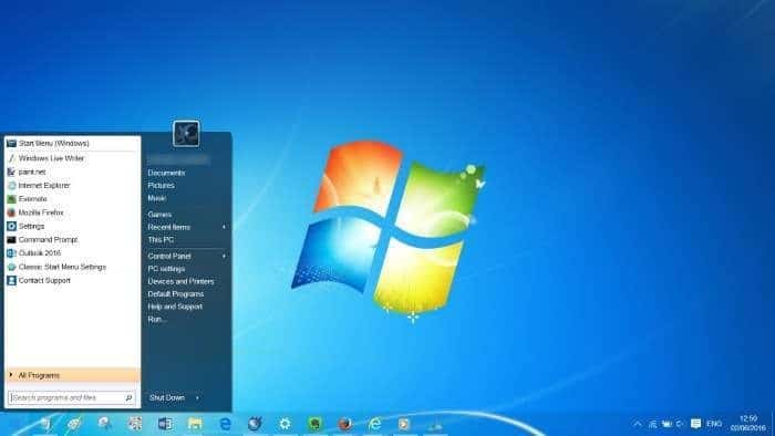 сделать Windows 10 похожей на Windows 7