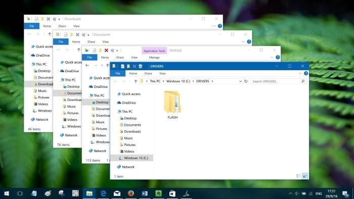 открыть несколько папок одновременно в Windows 10