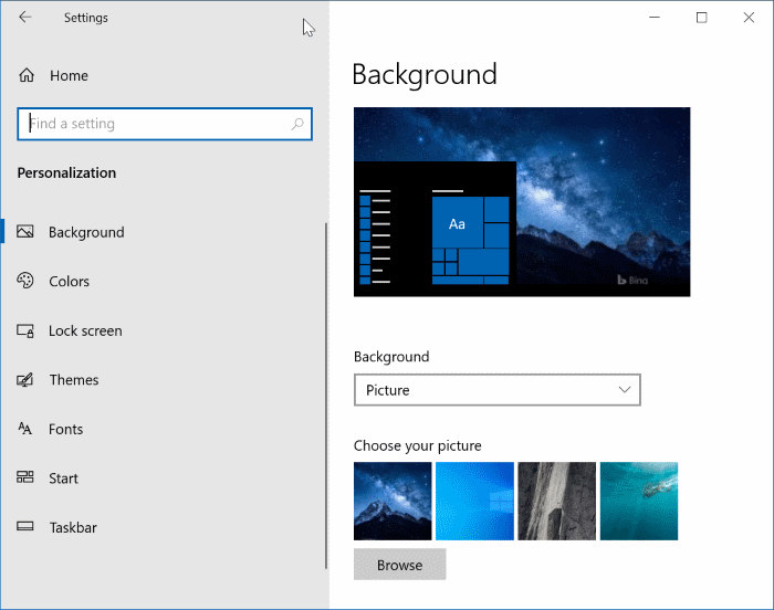 открыть настройки в Windows 10 pic7