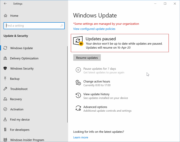 приостановить обновления в Windows 10 pic3