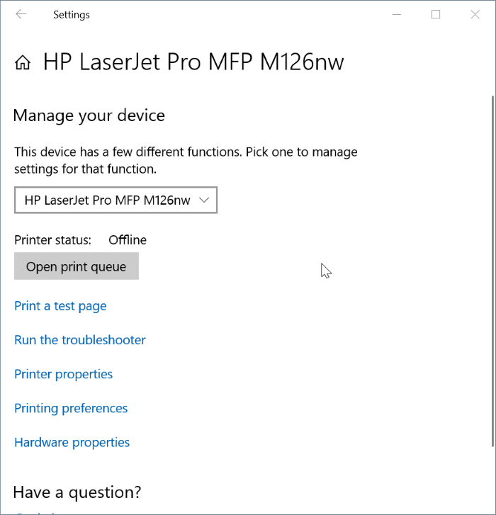 принтер не в сети в Windows 10 pic6