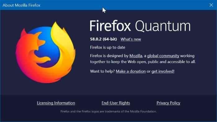 обновите Firefox, чтобы исправить его