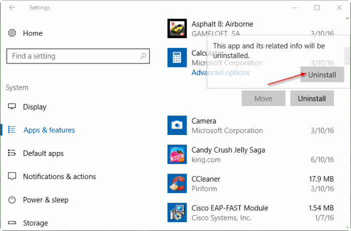 удалить встроенные приложения в Windows 10 pic3