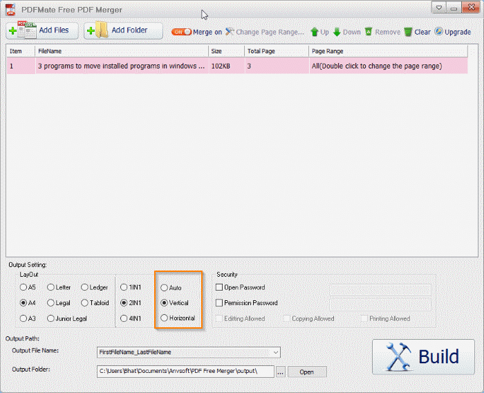 повернуть и сохранить PDF в Windows 10