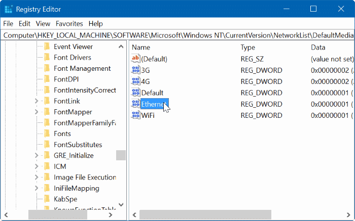 установить Ethernet-соединение как лимитное в Windows 10 pic8