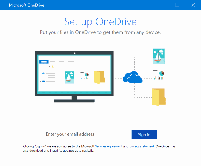 настроить всплывающее окно onedrive в Windows 10