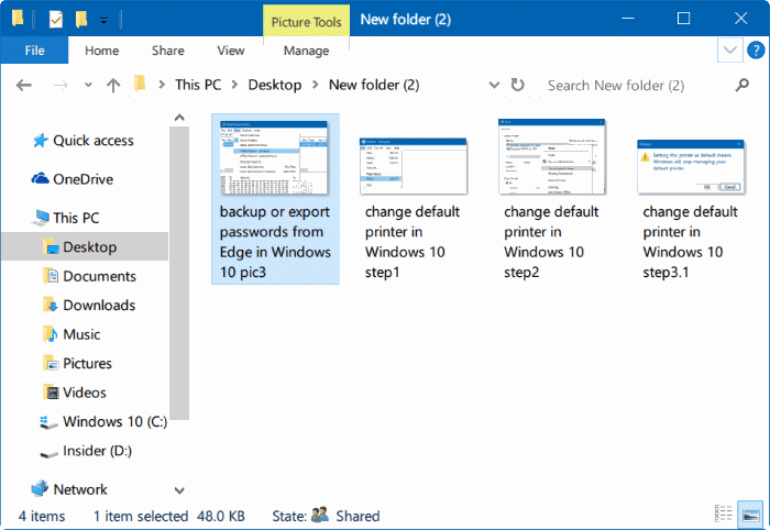 запустить слайд-шоу прямо из проводника в Windows 10 pic01