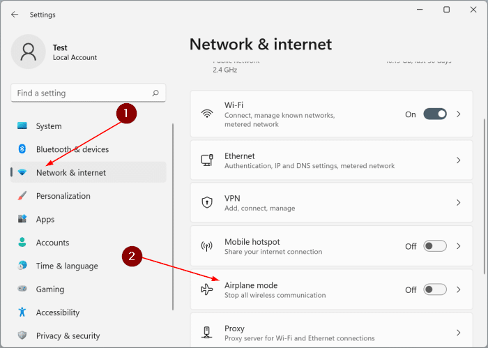 включить или выключить Bluetooth в Windows 11 pic4