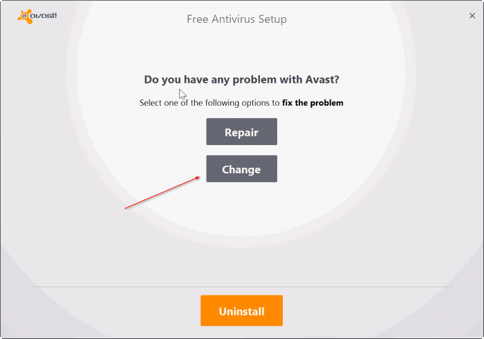 удалить или удалить браузер avast Safezone с ПК с Windows pic3