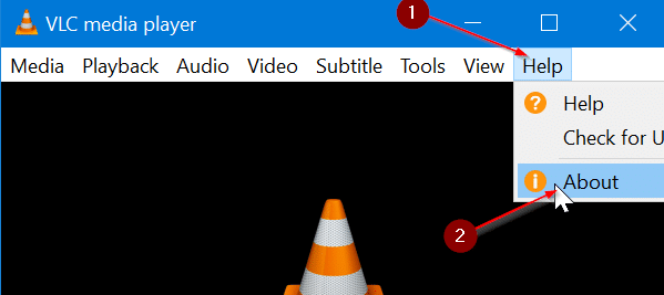 обновите VLC Media Player до последней версии pic1