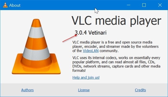 обновите VLC Media Player до последней версии pic2.2