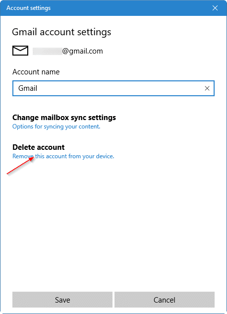 обновить пароль Gmail в Windows 10 pic6