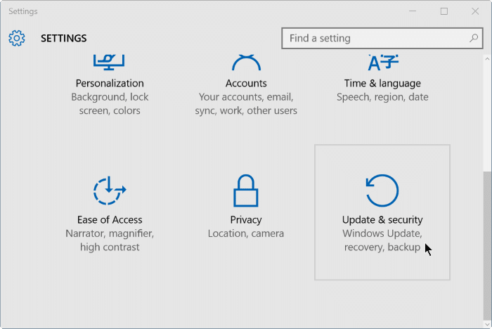 используйте автономное сканирование Защитника Windows в Windows 10, шаг 2