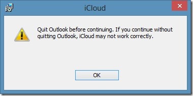 используйте icloud в Windows, шаг 1