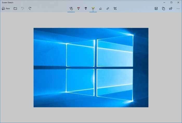 используйте клавишу Print Screen, чтобы открыть Screen Sketch в Windows 10 pic1