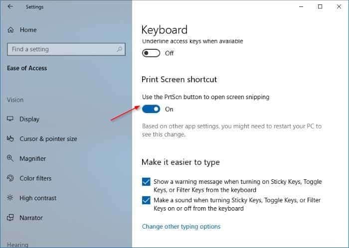 используйте клавишу Print Screen, чтобы открыть Screen Sketch в Windows 10