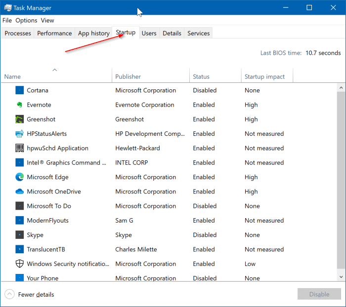 просмотреть все программы запуска в Windows 10 pic3