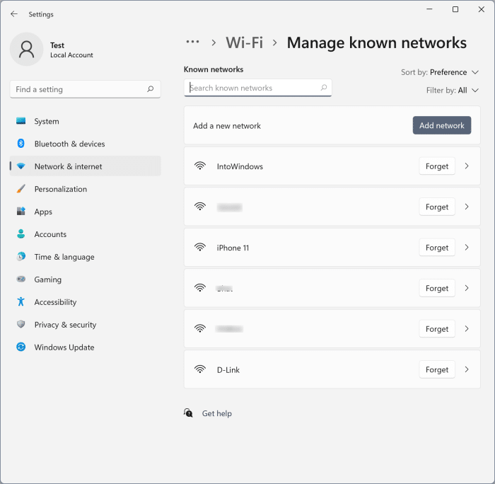 просмотреть сохраненный пароль Wi-Fi в Windows 11 рис.10