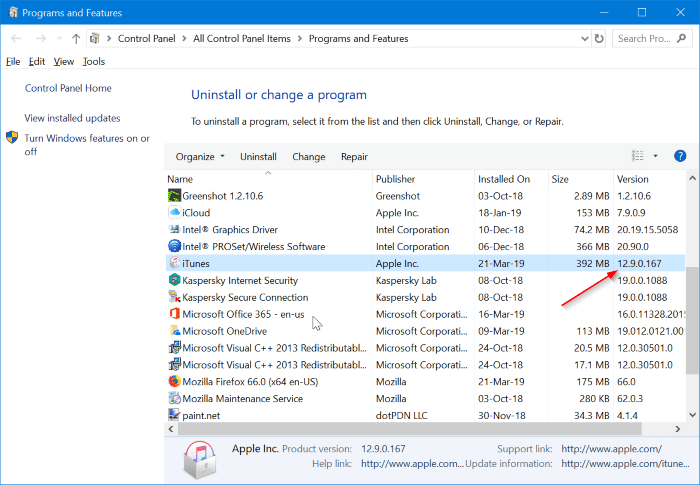 какая последняя версия iTunes для Windows 10 pic3