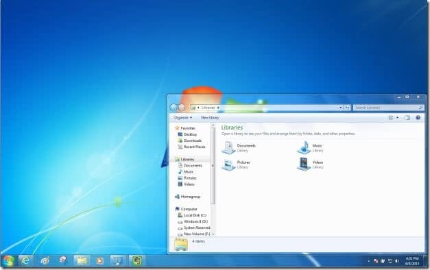 Меню Windows X для Windows 7 и Vista