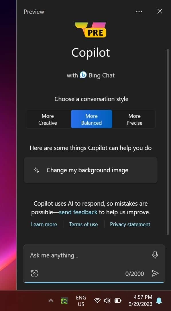 отключить или отключить Windows Copilot в Windows 11 pic7